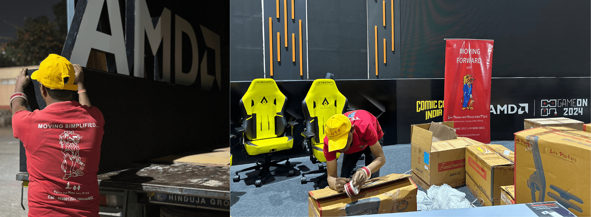Leo Packers Movers India Pvt Ltd Logistics Partner At Comic Con 2024 For AMD
