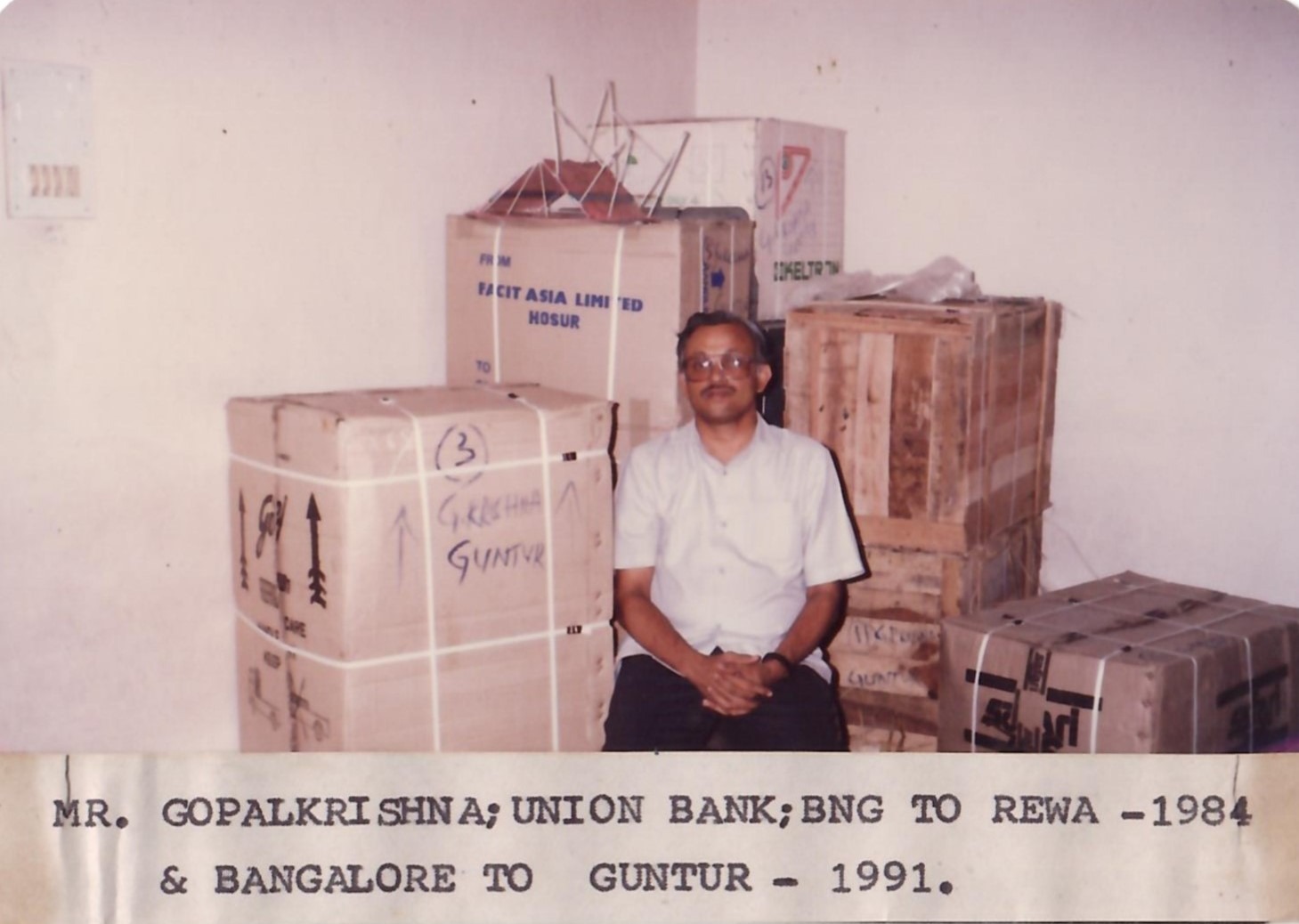Mr. gopalakrishna union bank